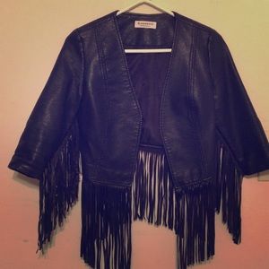 Like New faux leather jacket.